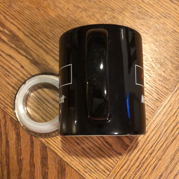Rare Microsoft Logo Redmond World Map Black Coffee Mug Cup w/Handle Oversized - Picture 6 of 6